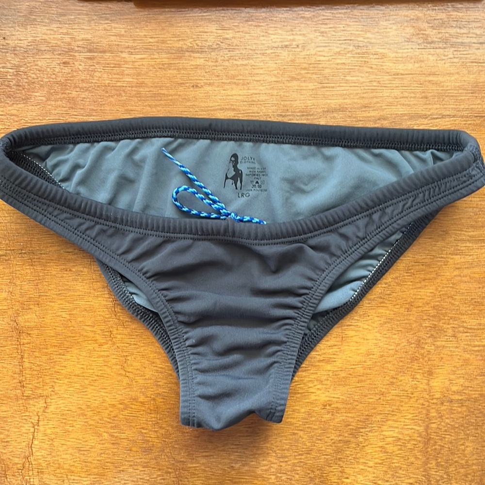 Jolyn Grey Swim Bottoms Size Large